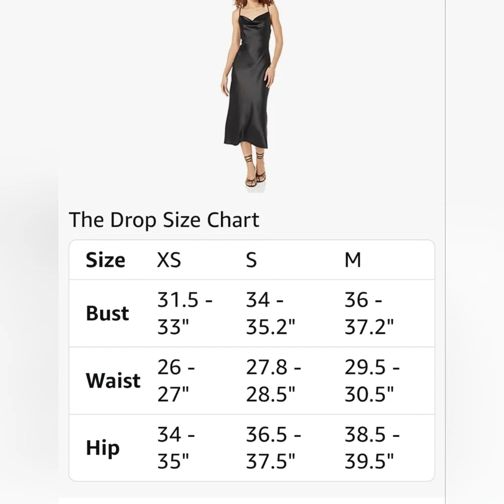 The Drop Scarlett Cowl Neck Slip Dress #1008 - Picture 8 of 8